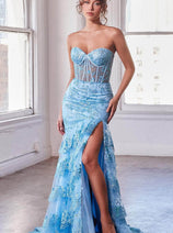 Ladivine by Cinderella Divine Dresses - Ladivine KV1095 Ruffled Sweetheart Trumpet Gown