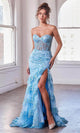 Ladivine by Cinderella Divine Dresses - Ladivine KV1095 Ruffled Sweetheart Trumpet Gown - Prom