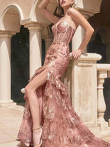 Ladivine by Cinderella Divine Dresses - Ladivine KV1095 Ruffled Sweetheart Trumpet Gown