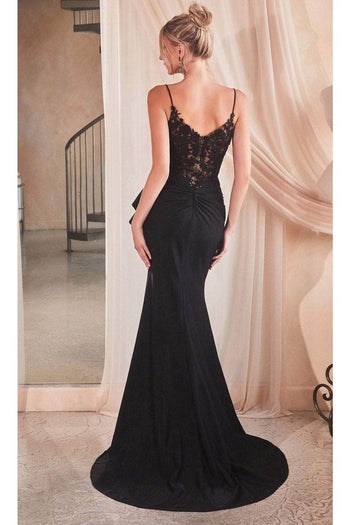 Ladivine KV1100 – Embroidered Wrap Bodice Gown - Prom