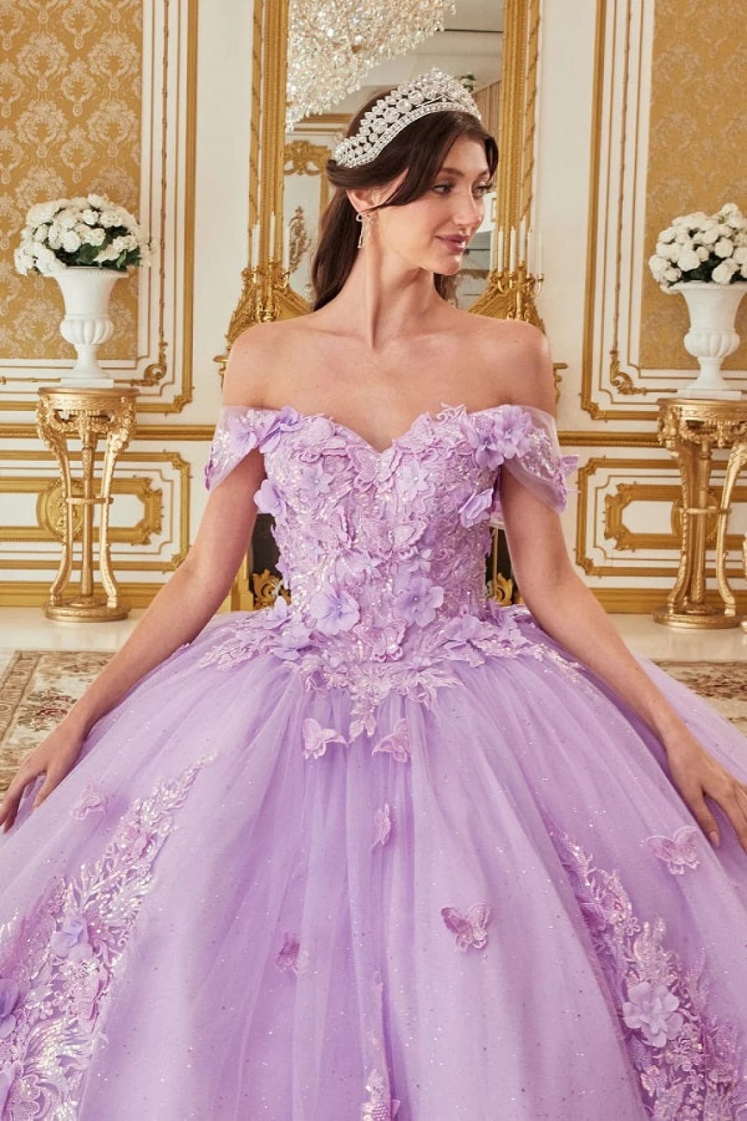 Ladivine Lavender Quinceanera Dress Ball Gown Sweet 16 by 15713 - Quinceanera Dresses