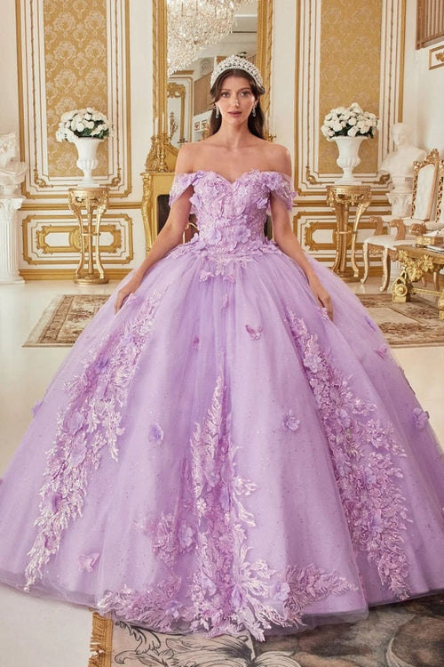 Ladivine Lavender Quinceanera Dress Ball Gown Sweet 16 by 15713 - Lavender / XS - Quinceanera Dresses