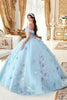 Ladivine Light Blue Quinceanera Dress Ball Gown Sweet 16 by 15713 - Quinceanera Dresses