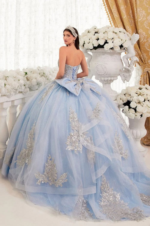 Ladivine Light Blue Quinceanera Dress Ball Gown Sweet 16 by 15715 - Quinceanera Dresses
