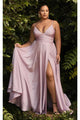 Ladivine Mauve Plus Size Prom Dress Long Formal Evening Gown 7485C - Mauve / 2 - Prom