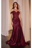 Ladivine Mother of the Bride Dress Long Evening Formal Gown Burgundy CD803