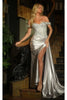 Ladivine Mother of the Bride Dress Long Evening Formal Gown Silver CD803