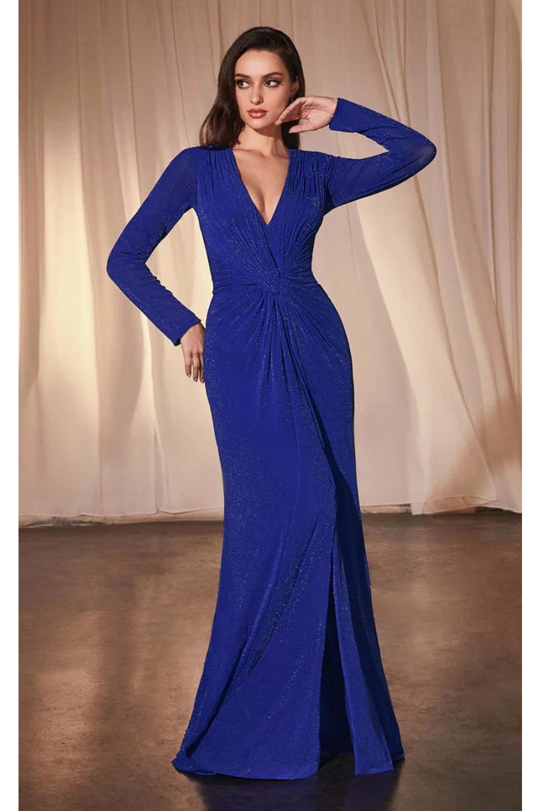 Ladivine Mother of the Bride Dress Long Evening Formal Gown CK2989 - Royal / 6 - Dress