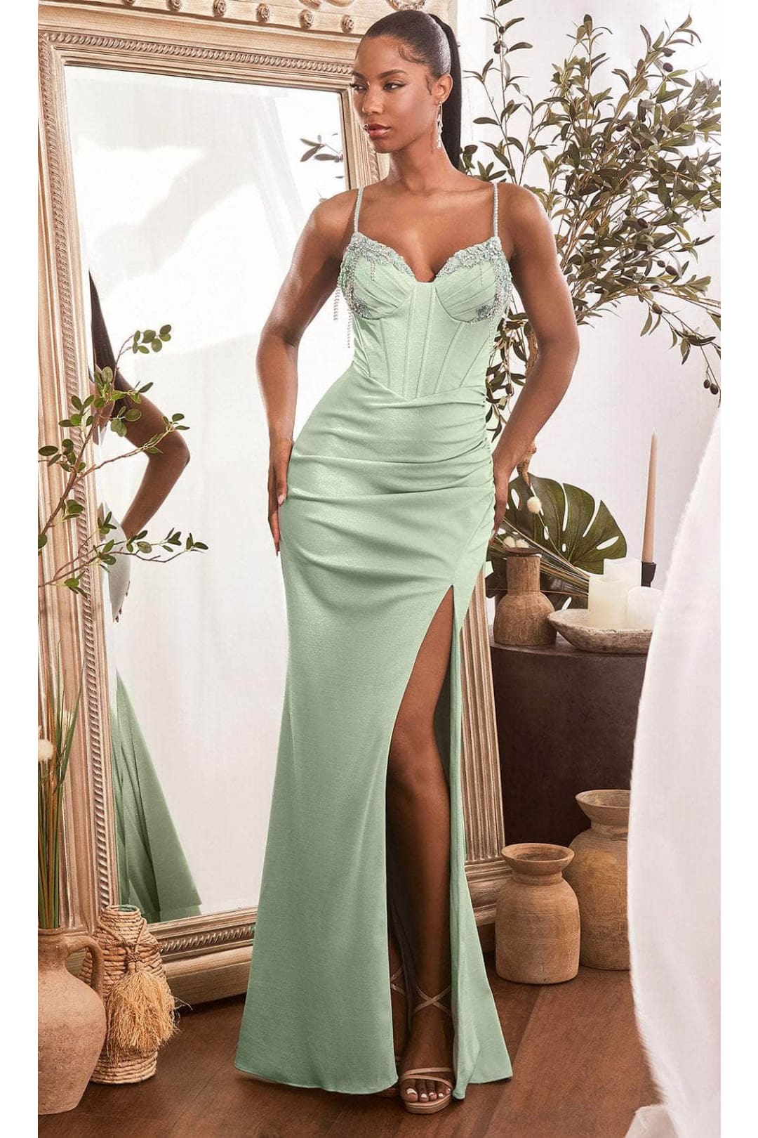 Ladivine OC021 - Sweetheart Prom Dress with Embellishment - Prom