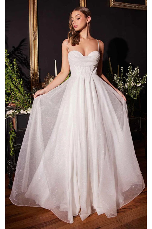Ladivine Off White Wedding Dress Long Bridal Gown CD253W - Off White / 4 - Dress