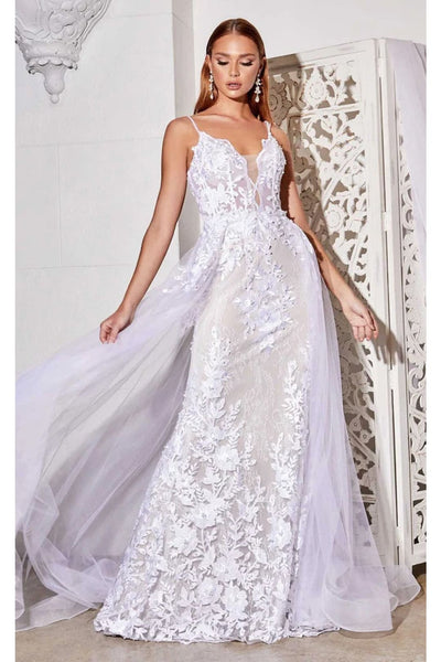 Ladivine Off White Wedding Dress Long Bridal Gown CD931W - Off White / 2 - Dress