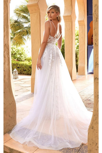 Ladivine Off White Wedding Dress Long Bridal Gown CD931W - Off White / 2 - Dress