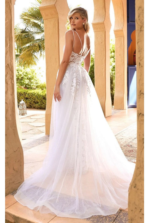 Ladivine Off White Wedding Dress Long Bridal Gown CD931W - Off White / 2 - Dress