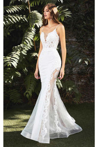 Ladivine Off White Wedding Dress Long Bridal Gown CD937W - Off White / 2 - Dress