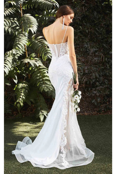 Ladivine Off White Wedding Dress Long Bridal Gown CD937W - Dress