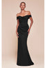 Ladivine Prom Dress Long Formal Evening Gown 7433 - Black / 2 - Prom