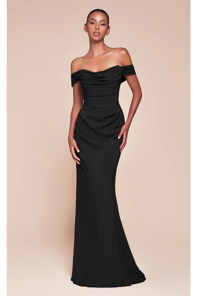 Ladivine Prom Dress Long Formal Evening Gown 7433 - Black / 2 - Prom