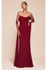 Ladivine Prom Dress Long Formal Evening Gown 7433 - Burgundy / 2 - Prom