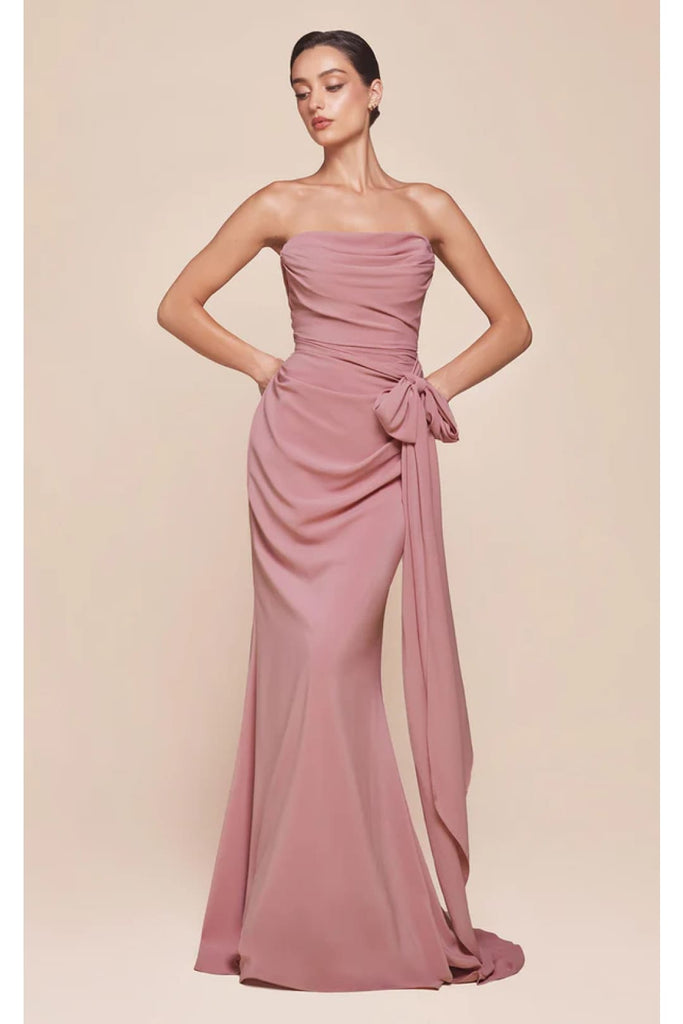 Ladivine Prom Dress Long Formal Evening Gown 7433 - Dusty Rose / 2 - Prom