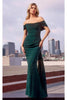 Ladivine Prom Dress Long Formal Evening Gown 7433 - Hunter Green / 2 - Prom