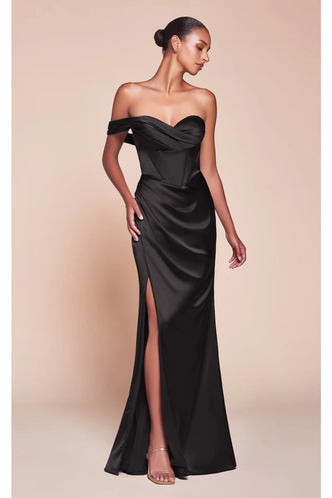 Ladivine Prom Dress Long Formal Evening Gown 7448 - Black / 4 - Prom