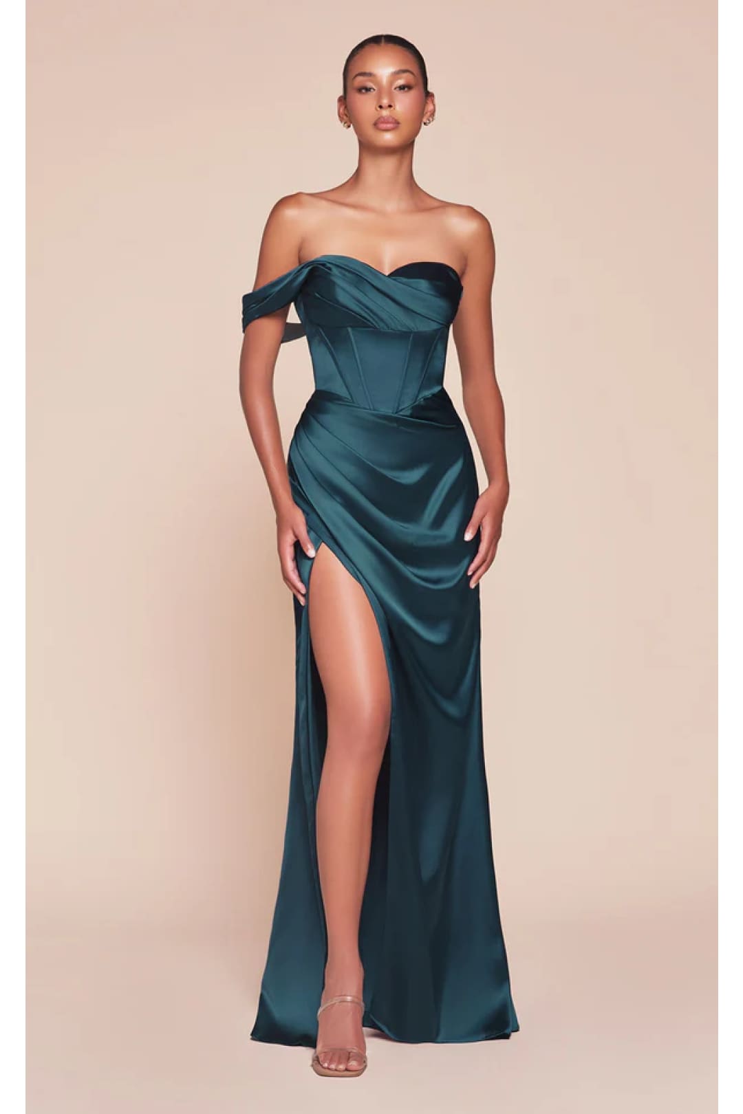 Ladivine Prom Dress Long Formal Evening Gown 7448 - French Navy / 4 - Prom