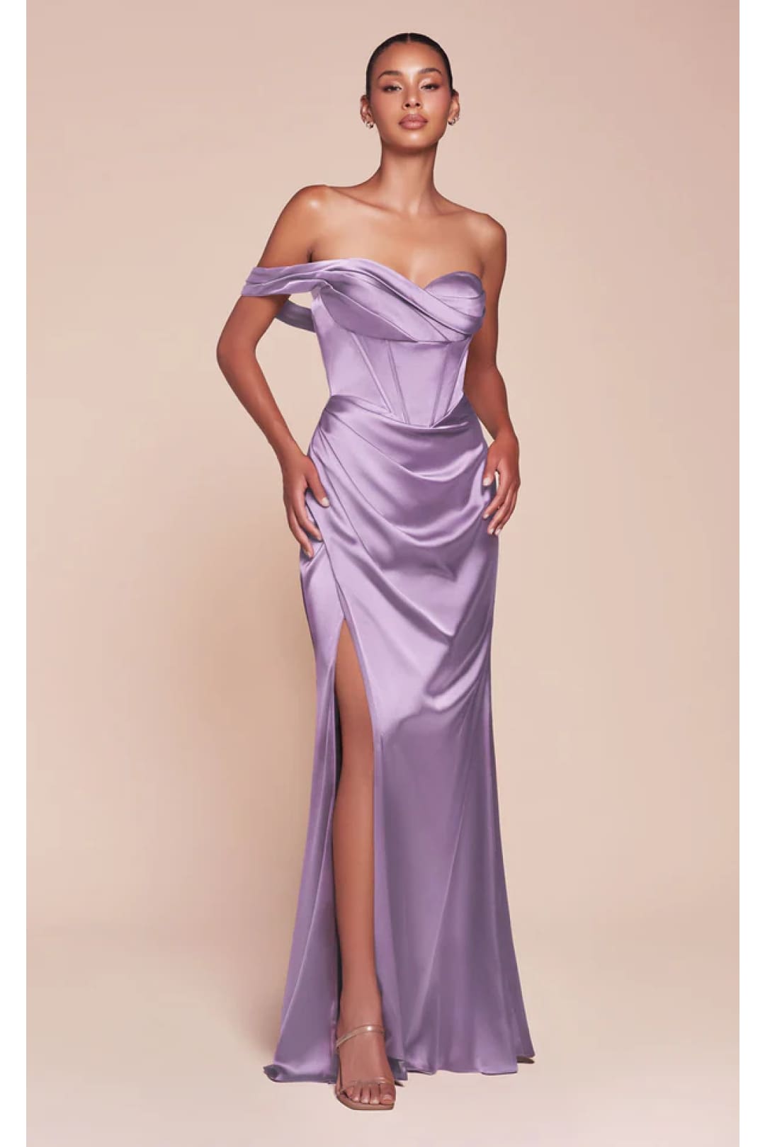 Ladivine Prom Dress Long Formal Evening Gown 7448 - Lavender / 4 - Prom