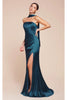 Ladivine Prom Dress Long Formal Evening Gown 7451 - French-Navy / 2 - Prom