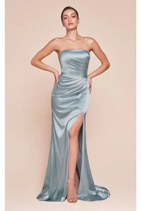 Ladivine Prom Dress Long Formal Evening Gown 7451 - Light Blue / 2 - Prom