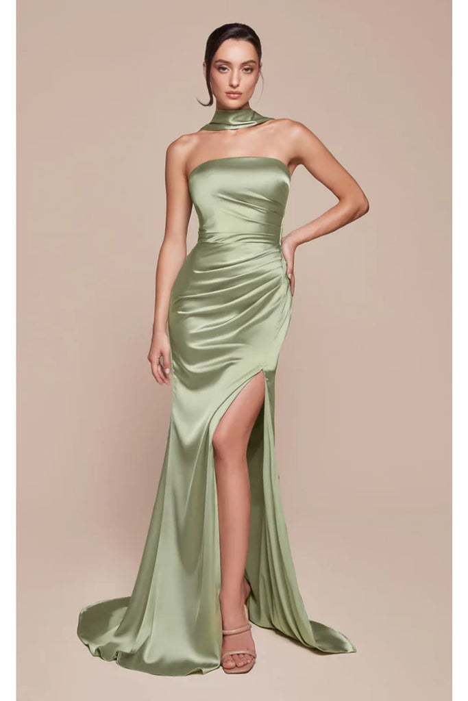 Ladivine Prom Dress Long Formal Evening Gown 7451 - Sage / 2 - Prom