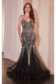 Ladivine Prom Dress Long Formal Evening Gown 9317 - Black / 4 - Prom