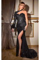 Ladivine Prom Dress Long Formal Evening Gown CB131 - Black / 4 - Prom