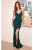 Ladivine Prom Dress Long Formal Evening Gown CC1618 - Emerald / 2 - Prom