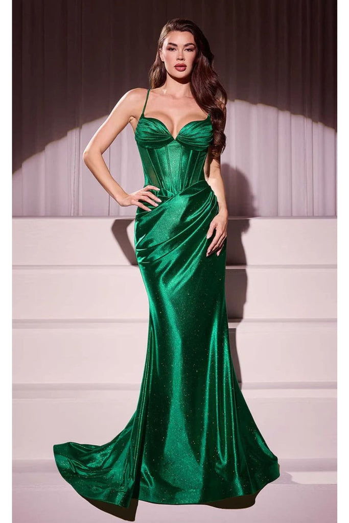 Ladivine Prom Dress Long Formal Evening Gown CC2397 - Emerald / Prom