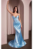 Ladivine Prom Dress Long Formal Evening Gown CC2397 - Light Blue / Prom