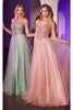 Ladivine Prom Dress Long Formal Evening Gown CC415 - Blush / 2 - Prom