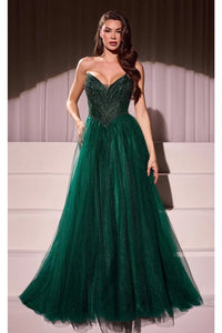 Ladivine Prom Dress Long Formal Evening Gown CC415 - Emerald / 2 - Prom