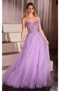 Ladivine Prom Dress Long Formal Evening Gown CC415 - Lavender / 2 - Prom