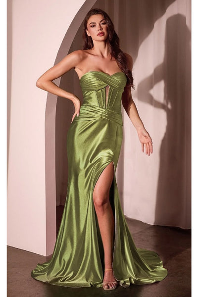 Ladivine Prom Dress Long Formal Evening Gown CD0103 - Greenery / 2X - Prom