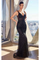 Ladivine Prom Dress Long Formal Evening Gown CD0232 - Black / 2 - Prom