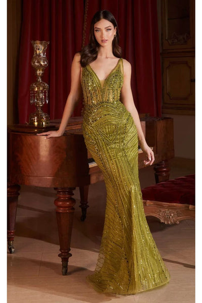 Ladivine Prom Dress Long Formal Evening Gown CD0232 - Greenery / 2 - Prom