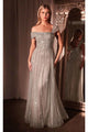 Ladivine Prom Dress Long Formal Evening Gown CD0238 - Silver-Nude / 6 - Prom