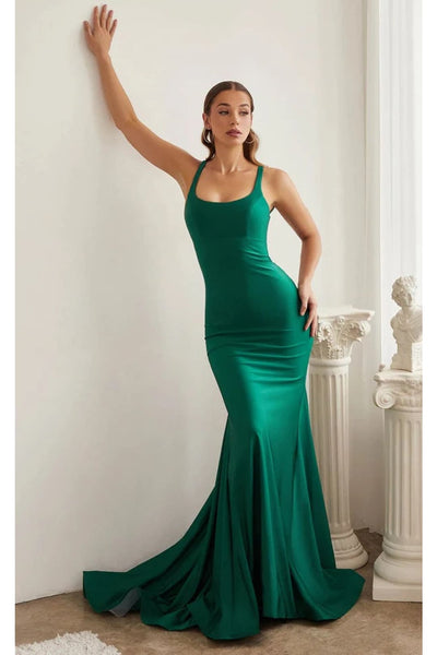 Ladivine Prom Dress Long Formal Evening Gown CD2219 - Emerald / 2 - Prom