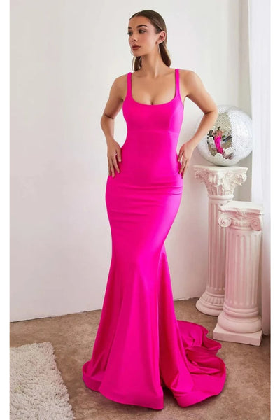 Ladivine Prom Dress Long Formal Evening Gown CD2219 - Fuchsia / 2 - Prom