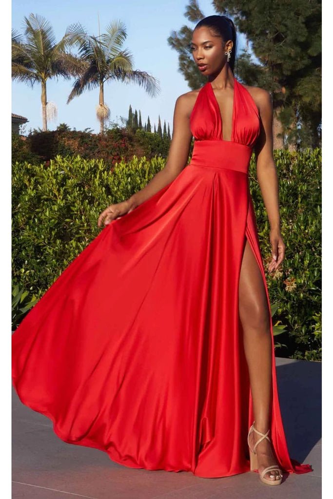 Ladivine Prom Dress Long Formal Evening Gown CD323 - Red / 2 - Prom