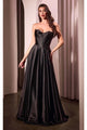 Ladivine Prom Dress Long Formal Evening Gown CD378 - Black / Prom