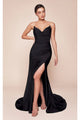 Ladivine Prom Dress Long Formal Evening Gown CD791 - Black / 2 - Prom