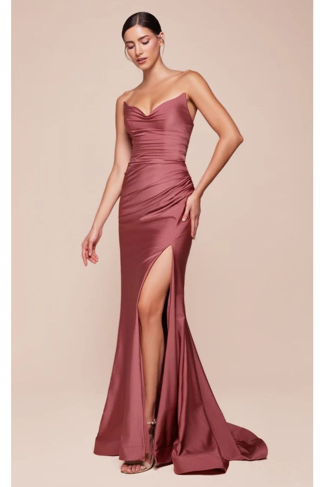 Ladivine Prom Dress Long Formal Evening Gown CD791 - Sienna Rose / 2 - Prom