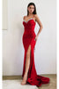 Ladivine Prom Dress Long Formal Evening Gown CD888 - Red / 2 - Prom