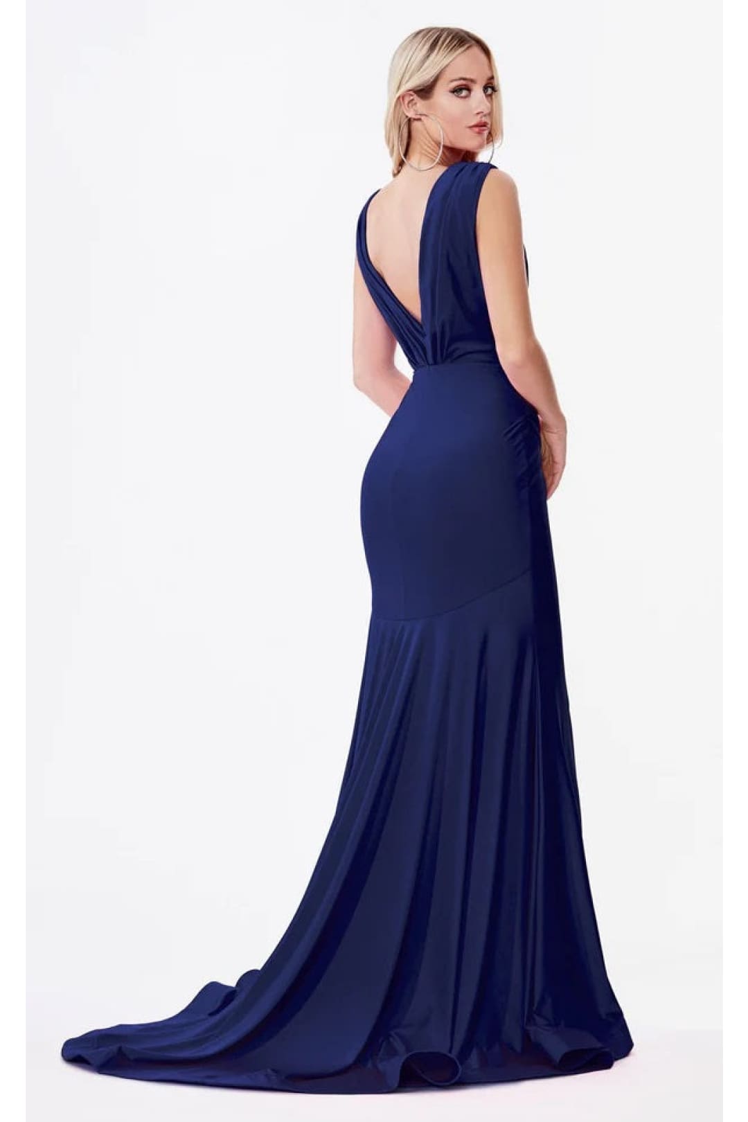 Ladivine Prom Dress Long Formal Evening Gown CD912 - Navy / 2 - Prom